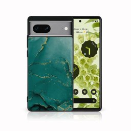 PROTEMIO MY ART Védőburkolat a Google Pixel 7-hez GREEN MARBLE (145)