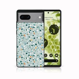 PROTEMIO MY ART Védőburkolat a Google Pixel 7-hez BLUE TERRAZZO (164)