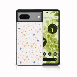 PROTEMIO MY ART Védőburkolat a Google Pixel 7 ORANGE TERRAZZO-hoz (165)