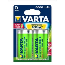 Tölthető elem, D góliát, 2x3000 mAh, előtöltött, VARTA \Power Accu\ [2 db]