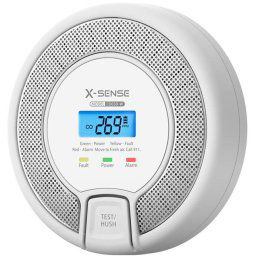 X-Sense CO-3D-W Link+ szén-monoxid riasztó, Wifi kapcsolat, LCD kijelzővel, fehér