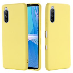 RUBBER Gumi borítás Sony Xperia 10 III sárga
