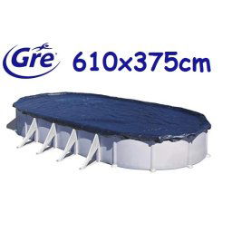 Gre ovális 611x375cm medencére téli takaró fólia CIPROV611