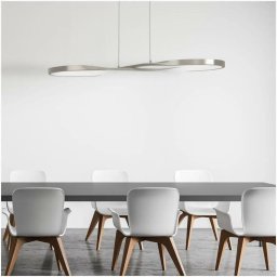 LED lámpa , függeszték , mennyezeti , 21W , 2600Lm , természetes fehér , nikkel , EGLO , ESME , 780253
