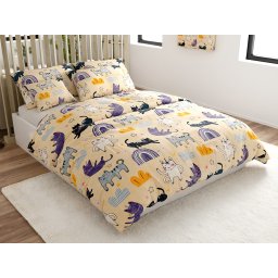 PURRSLEEP mikroplüss bézs ágyneműhuzat Ágyneműhuzat mérete: 70 x 90 cm | 140 x 220 cm