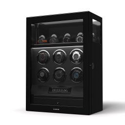 Klarstein SecureTouch óratekercselő, 6+4 óra, Mabuchi motor, zongoralakk, 41 üzemmód, zár, LED-ek (WW4-SecureTouch6+4Bl)