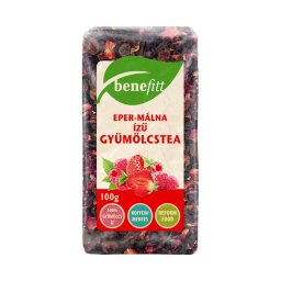 Benefitt eper-málna ízesítésű gyümölcstea 100g