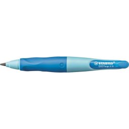 STABILO Nyomósirón, 3,15 mm, jobbkezes, ajándék hegyezővel, STABILO "EasyErgo Start", kék