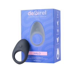 Desirel Halo - App-vezérelt vibrációs péniszgyűrű, férfiaknak (fekete)