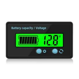 Beépíthető Kapacítás és Feszültségmérő Dc 12-72v-ig Ab7 (5784)