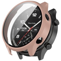 PC FULL COVER Műanyag borítás üveggel OnePlus-hoz Watch 2R rózsaszín
