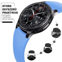 Szilikon óraszíj – okosóra pótszíj 20/22mm