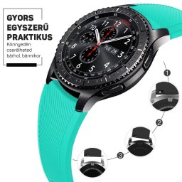 Szilikon óraszíj – okosóra pótszíj 20/22mm