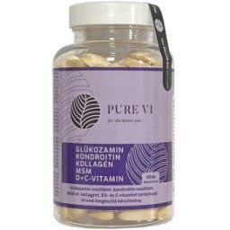 Pure Vi Glükozamin-Kondroitin-Kollagén-MSM-D3+C-vitamin filmtabletta - 90db