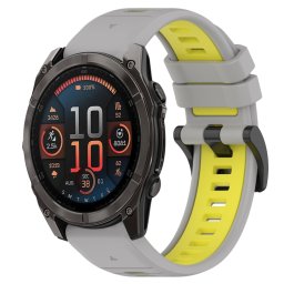 SPORT Cserélhető szilikon szíj Garmin Fenix 8 47mm szürke