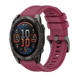 SILICONE Cserélhető szíj Garmin Fenix 8 47mm bordóhoz