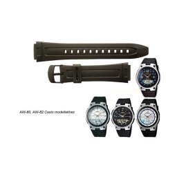 AW-80 AW-82 Casio fekete műanyag szíj