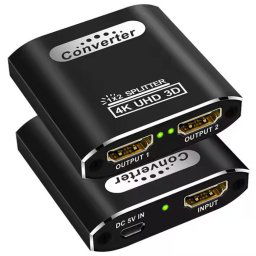 4K HDMI Splitter 1 bemenet, 2 kimenet - Kétirányú HDMI elosztó