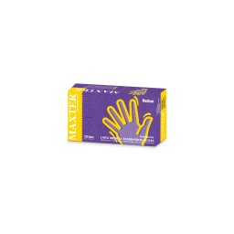 Maxter latex púdermentes vizsgálókesztyű (5,7 g) - Fehér - M - 100 db