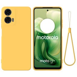 RUBBER Motorola Moto G04 / G24 / G24 Power sárga védőburkolat
