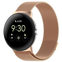 MILANESE Fémszíj Google Pixel-hez Watch3 45mm rose-arany