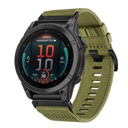 CANVAS Cserélhető szíj Garmin Fenix E 47mm ARMY GREEN