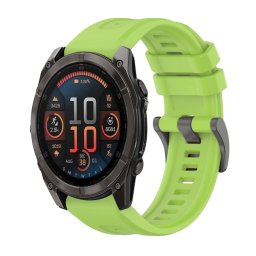 SILICONE Cserélhető szíj Garmin Fenix 8 47mm világoszöldhöz