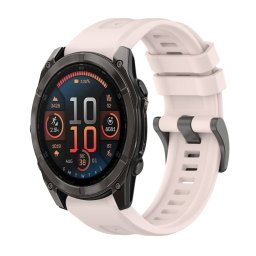 SILICONE Cserélhető szíj Garmin Fenix 8 51mm világos rózsaszín