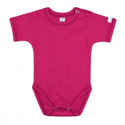 Kynga magenta rövid ujjú baba body 62-98
