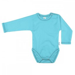 Kynga ciánkék hosszú ujjú gyerek body 104-152
