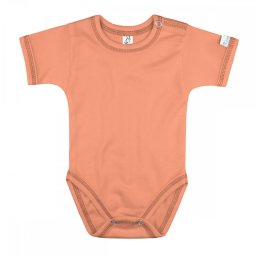Kynga barack rövid ujjú baba body 62-98 - KIFUTÓ SZÍN, UTOLSÓ DARABOK!