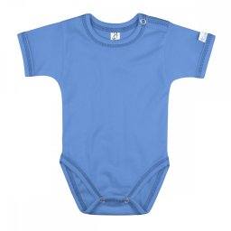Kynga középkék rövid ujjú baba body 62-98 - KIFUTÓ SZÍN, UTOLSÓ DARABOK!
