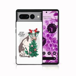 PROTEMIO MY ART Borító karácsonyi mintával Google Pixel 7 Pro VIDÁM CHRISTMAS (074)