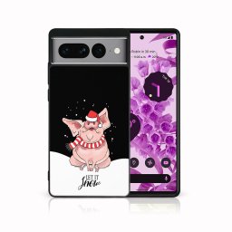 PROTEMIO MY ART Karácsonyi dizájnú borító Google Pixel 7 Pro HAJJON HÓT (075)