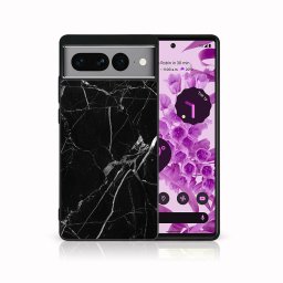PROTEMIO MY ART Védőburkolat a Google Pixel 7-hez Pro BLACK MARBLE (142)