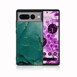 PROTEMIO MY ART Védőburkolat a Google Pixel 7-hez Pro GREEN MARBLE (145)