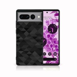 PROTEMIO MY ART Védőburkolat a Google Pixel 7-hez Pro BLACK TRIANGLES (232)