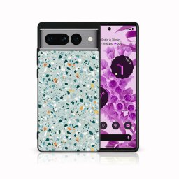 PROTEMIO MY ART Védőburkolat a Google Pixel 7-hez Pro BLUE TERRAZZO (164)