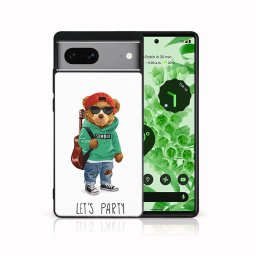 PROTEMIO MY ART Védőburkolat Google Pixel 7a BEAR (177)-hoz