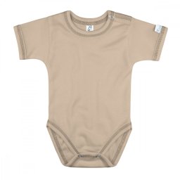 Kynga mogyoró rövid ujjú baba body 62-98 - KIFUTÓ SZÍN, UTOLSÓ DARABOK!