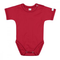 Kynga piros rövid ujjú baba body 62-98