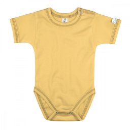 Kynga sárga rövid ujjú baba body 62-98