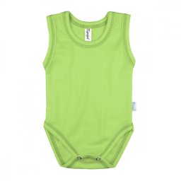 Kynga kivizöld ujjatlan baba body 62-98