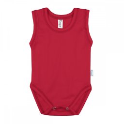 Kynga piros ujjatlan gyerek body 104-152