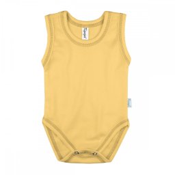 Kynga sárga ujjatlan gyerek body 104-152