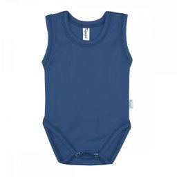 Kynga sötétkék ujjatlan gyerek body 104-152