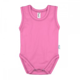 Kynga sötét rózsaszín ujjatlan gyerek body 104-152