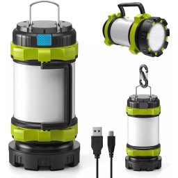 HC-260 Újratölthető LED kemping zseblámpa powerbankkal