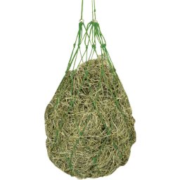 Kerbl nagy lyukú zöld szénaháló fémgyűrűkkel (Hálóosztás: 10 x 10 cm)