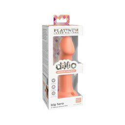 Dillio Big Hero - tapadókorongos szilikon dildó (17cm) - narancs